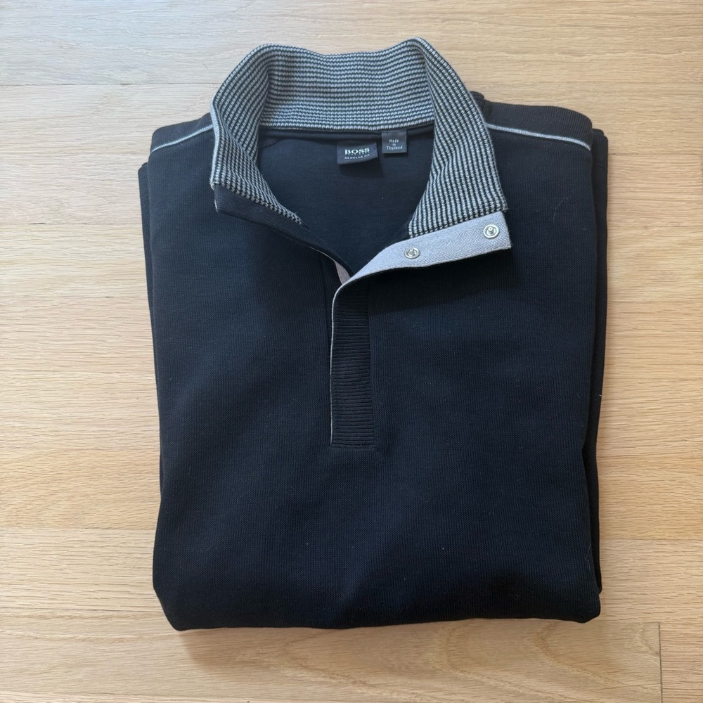 BOSS Men's 1/4 Snap Button Pullover | Size: XL